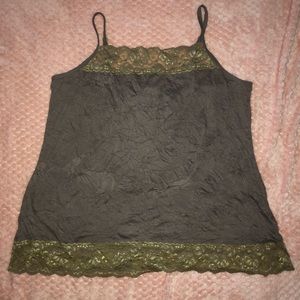 Dark green tank top